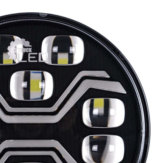 X-Spider Toxic LED-Strahler rund | Tagfahrlicht + LED-Blinker