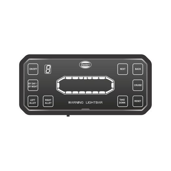 Dasteri LED Leuchtbalken Orange 107CM + Arbeitslicht + Fernbedienung