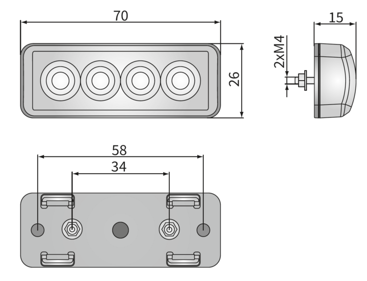 Wesem Markierungsleuchte Weiß | ESP2.60410