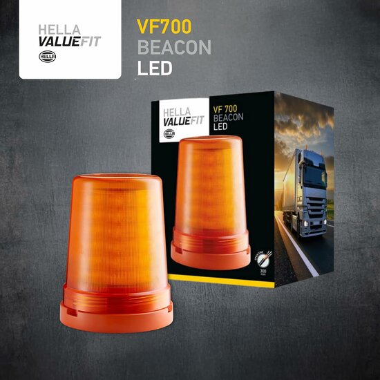 Hella VF700 LED Blitzleuchte Orange 12-24 V