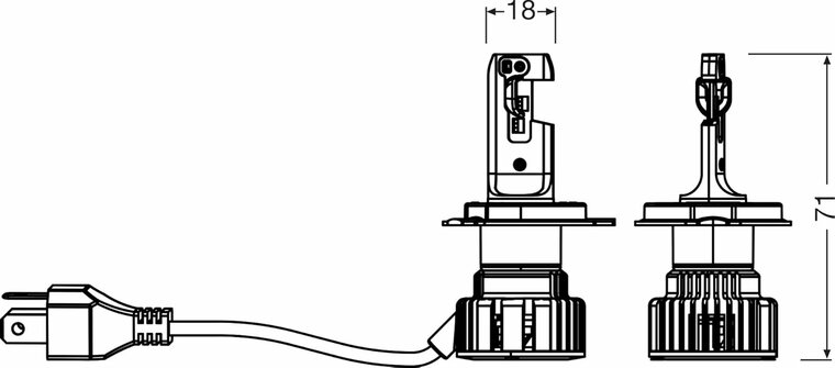 Osram Night Breaker LED Start H4 Street Legal Set | +230%
