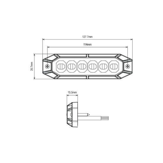 LED Blitzer Orange 12-24V | 12-LED
