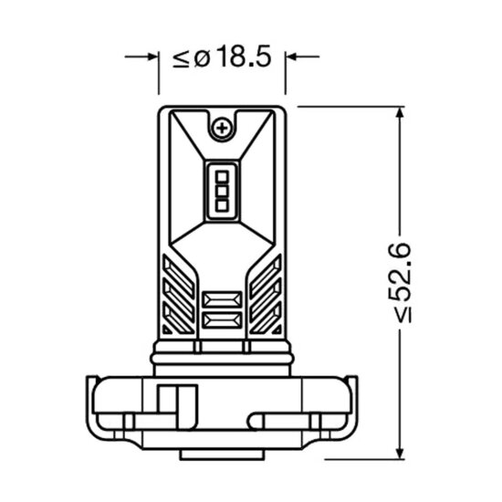 Osram PSX24W LED Nebelscheinwerfer 12 volt | 1 St&uuml;ck | OFF-ROAD ONLY