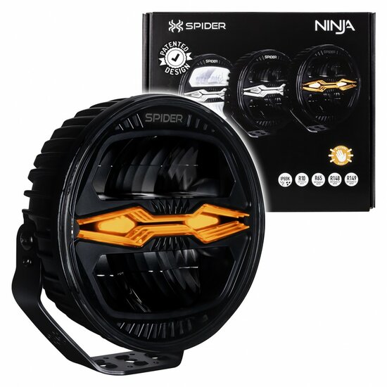 X-Spider Ninja LED-Strahler rund | Tagfahrlicht + LED-Blitzer