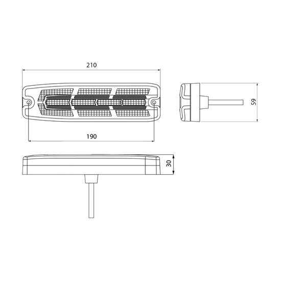 Dasteri LED R&uuml;ckleuchte Smoked | DSL-4030