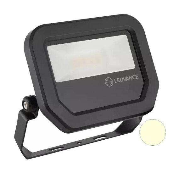 Ledvance FL10 8W LED Fluter 230V Schwarz 3000K Warmwei&szlig;