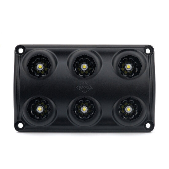 Horpol LED Innenleuchte Schwarz 12-24V | 6-LEDs