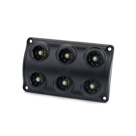 Horpol LED Innenleuchte Schwarz 12-24V | 6-LEDs