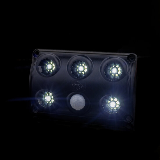 Horpol LED Innenleuchte Schwarz 12-24V | Bewegungssensor