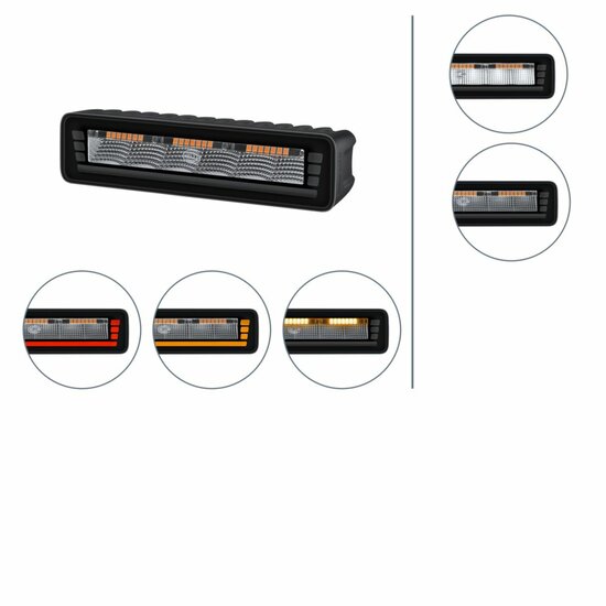 HELLA Black Magic Edgeless Pro Mini 7 Zoll R&uuml;ckfahrscheinwerfer | 500 Lumen