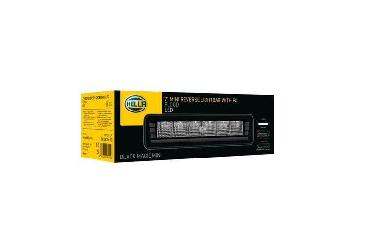 HELLA Black Magic Edgeless Pro Mini 7 Zoll R&uuml;ckfahrscheinwerfer | 500 Lumen