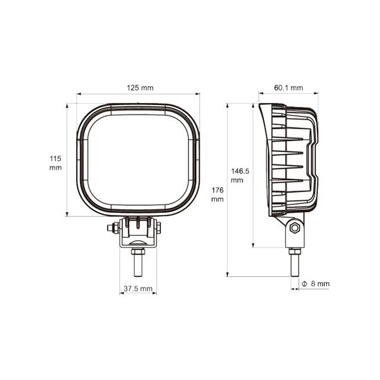 Lucidity Febi LED-Arbeitsleuchte Flutlicht | 22 W | 2160 lm