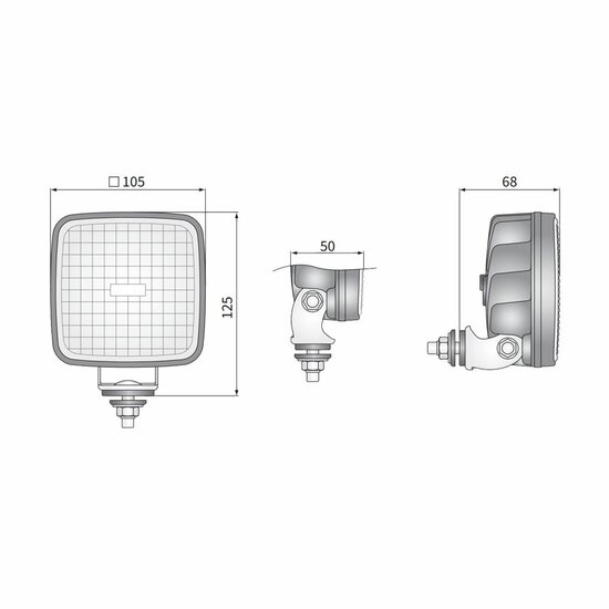 Wesem CRK2 LED Arbeitsscheinwerfer Set 2 St&uuml;ck | 1600 Lumen