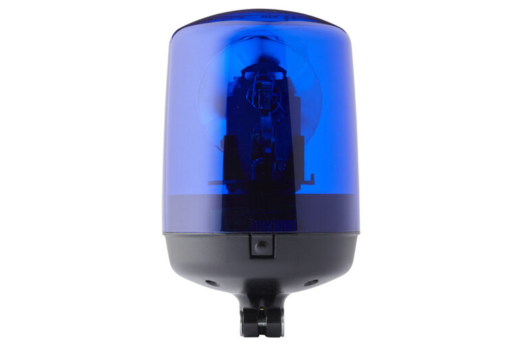 HELLA KL7000 24V blaue Rundumleuchte | Rohrstutzen