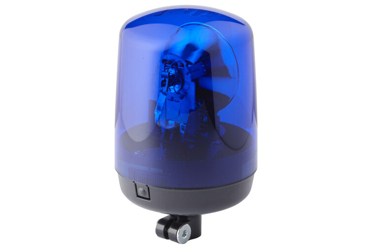HELLA KL7000 24V blaue Rundumleuchte | Rohrstutzen