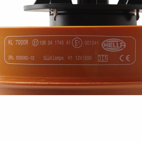 HELLA KL7000 12V gelbe Rundumleuchte | Rohrstutzen
