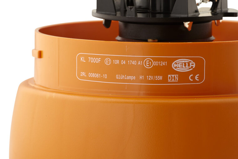 HELLA KL7000 12V gelbe Rundumleuchte | Aufbau