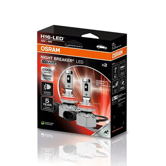 Osram Night Breaker LED Smart H16 ECE-zugelassenes Set