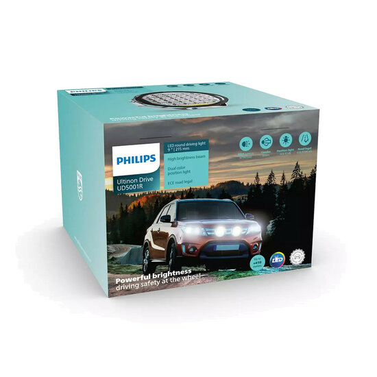 Philips LED Fernscheinwerfer 8000 Lumen 9"