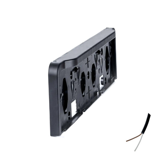 Fristom FT-264 LED M15 Kennzeichenhalter mit LED-Kennzeichenbeleuchtung | 12&ndash;36V