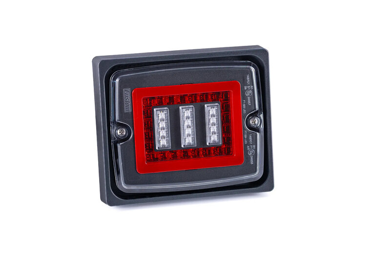 Fristom FT-324 LED R&uuml;cklicht| 3-Funktionen | Inklusive Rahmen
