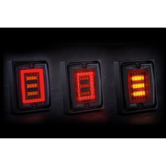 Fristom FT-323 LED R&uuml;cklicht| 3-Funktionen | Inklusive Rahmen