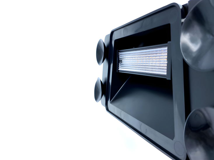 LED Frontscheibenblitzer mit Saugnapf | Orange