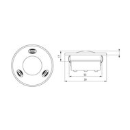 Dasteri LED Innenleuchte Einbau Rund