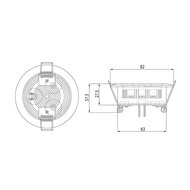 Dasteri LED Innenleuchte Einbau 3-Leds