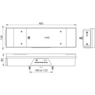Dasteri Led Rückleuchte 7 Funktionen 24V Links