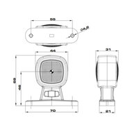 Fristom LED Begrenzungsleuchte 2-Funktionen hängend Model
