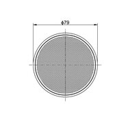 Horpol Reflektor Rund mit Klebestreifen Ø79mm Weiß