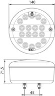 Dasteri LED-Nebelscheinwerfer 9-33V