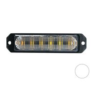 LED Blitzer 6-fach ultra Fläche Weiß