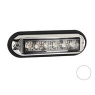 Dasteri Led Blitzer mit Chrom Gehäuse Weiß