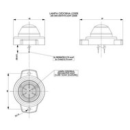 Horpol LED Postionsleuchte Orange Rund LD-508