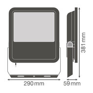 Ledvance 125W LED Fluter 230V Schwarz 6500K Kaltweiß