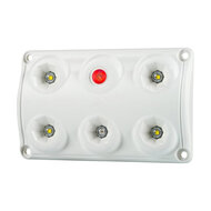 Horpol LED Innenleuchte Weiß/Rot dimmbar + Schalter LWD 2157