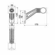 Horpol LED Begrenzungsleuchte 3-Funktionen Schräg Lang R