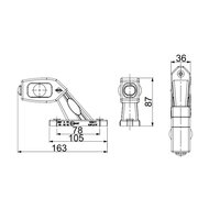 Horpol LED Begrenzungsleuchte 3-Funktionen Horizontaal R