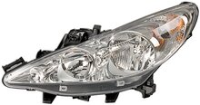 Hella Koplamp Peugeot 207 02/06-08/09 Rechts H7/H1 | 1EF 354 533-021