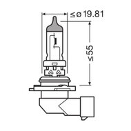 Osram HB4 Halogen Birne 12V 80W Super Bright Premium P22d