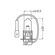 Osram H3 Halogen Birne 12V 100W PKY22s Super Bright Premium