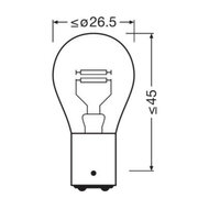 Osram Glühbirne BA15d 12V Original Line 10 Stück