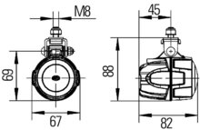 Hella Werklamp Modul 50 led 9-33V Voorveld Verlichting ha | 1G0 995 050-011