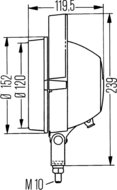 Hella Werklamp Torero Met Greep & Schakelaar m/rooster | 1G3 005 760-021