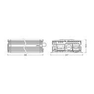Osram 12V 1000W POWERinvert PRO Pure Sine Wave Inverter OEINVPAR10 RCD