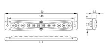 Dasteri LED Positionsleuchte Rot Lang 12V