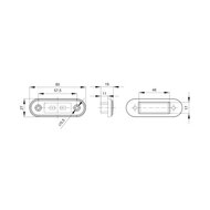 Fristom LED Positionsleuchte Grün FT-015