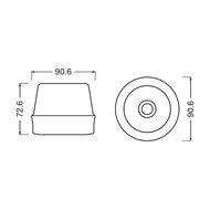 Osram LEDguardian Blitzleuchte mit starkem Magnet